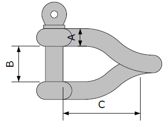 SS316 Twisted Shackle